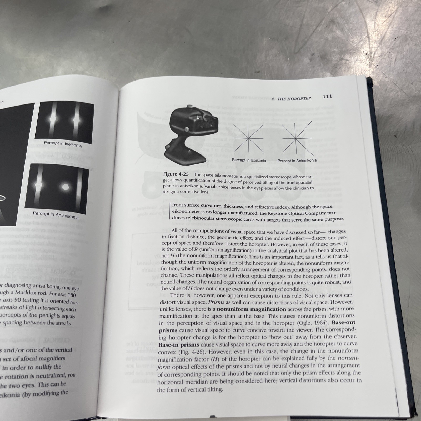 Foundations of Binocular Vision: A Clinical Perspective – Hardcover – ACCEPTABLE