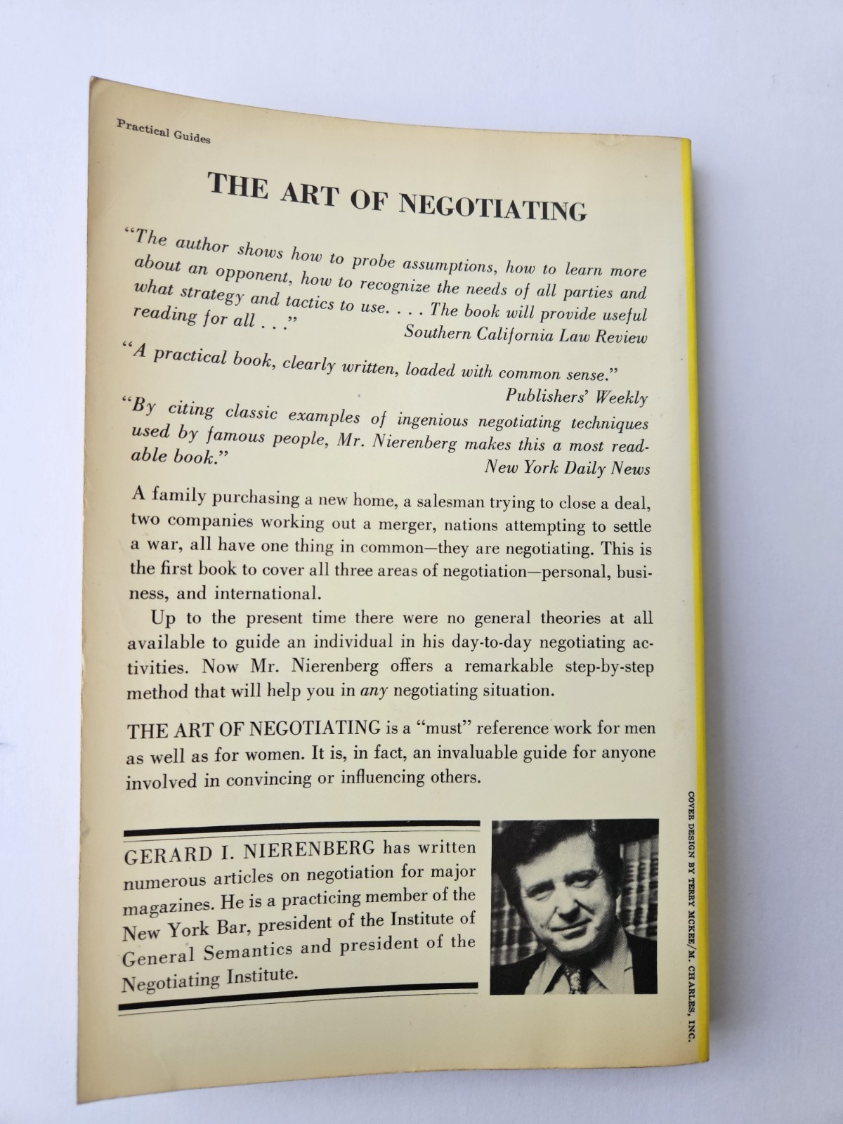 The Art of Negotiating Nierenberg Psychological strategies gaining Advantages