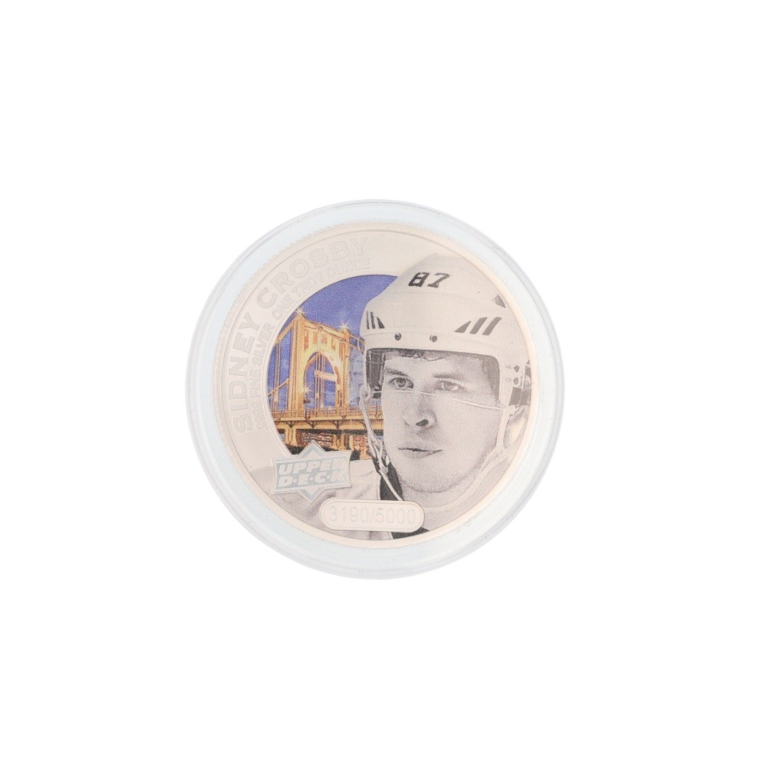 2017 $5 Grandeur Upper Deck Hockey Silver Coin Cook Islands 1 oz .9999 Silver