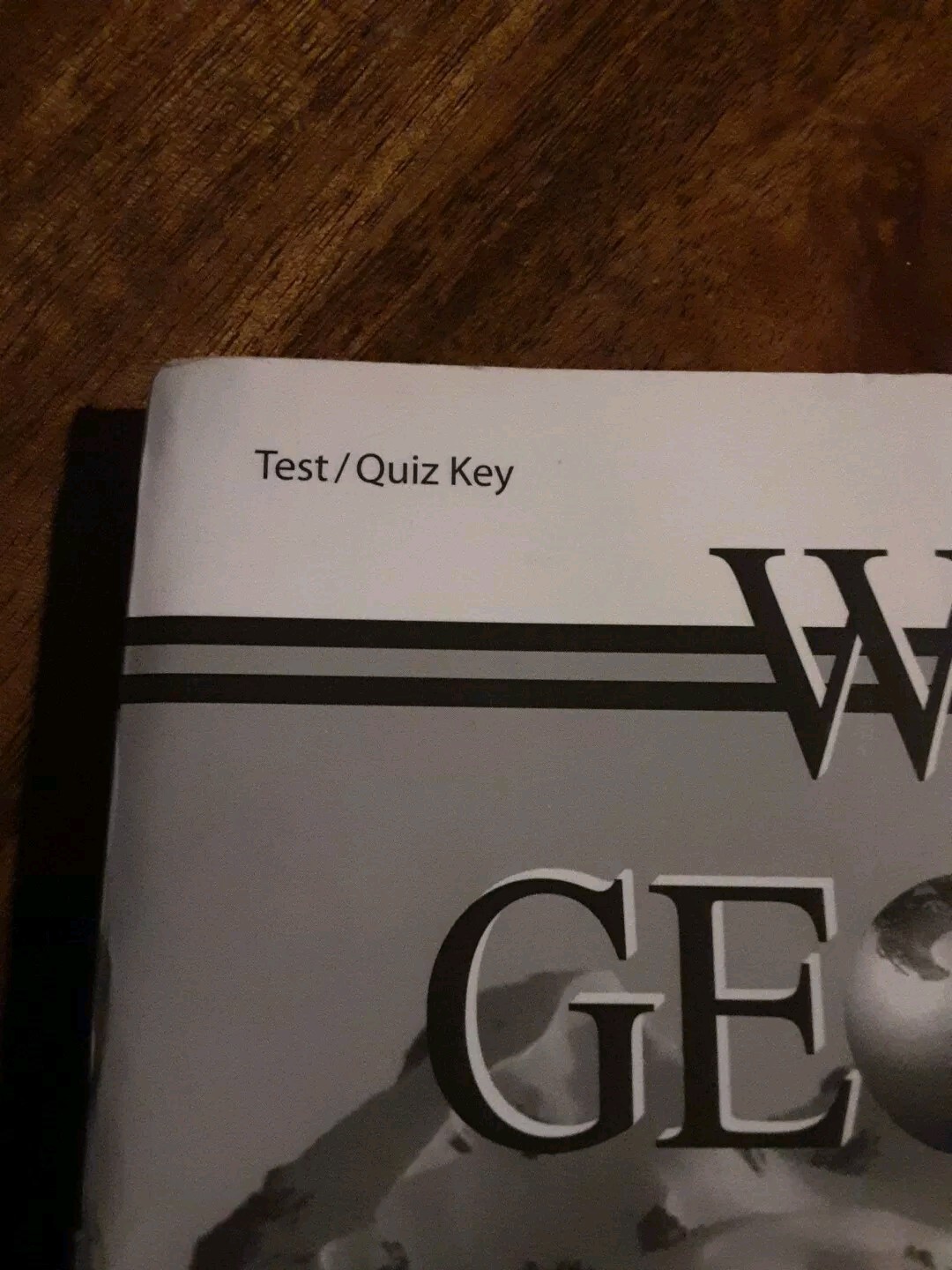 Abeka A Beka World Geography Test Quiz Key Homeschool