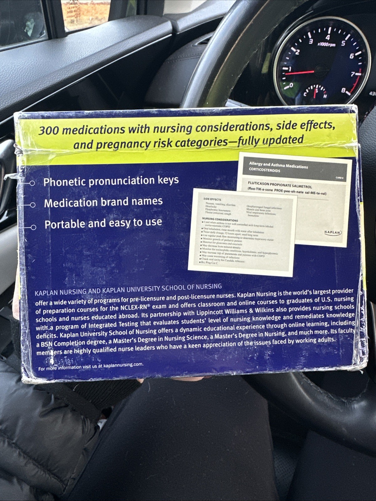 NCLEX-RN Medications in a Box by Kaplan (2011, Cards,Flash Cards) Pharmacy Nurse