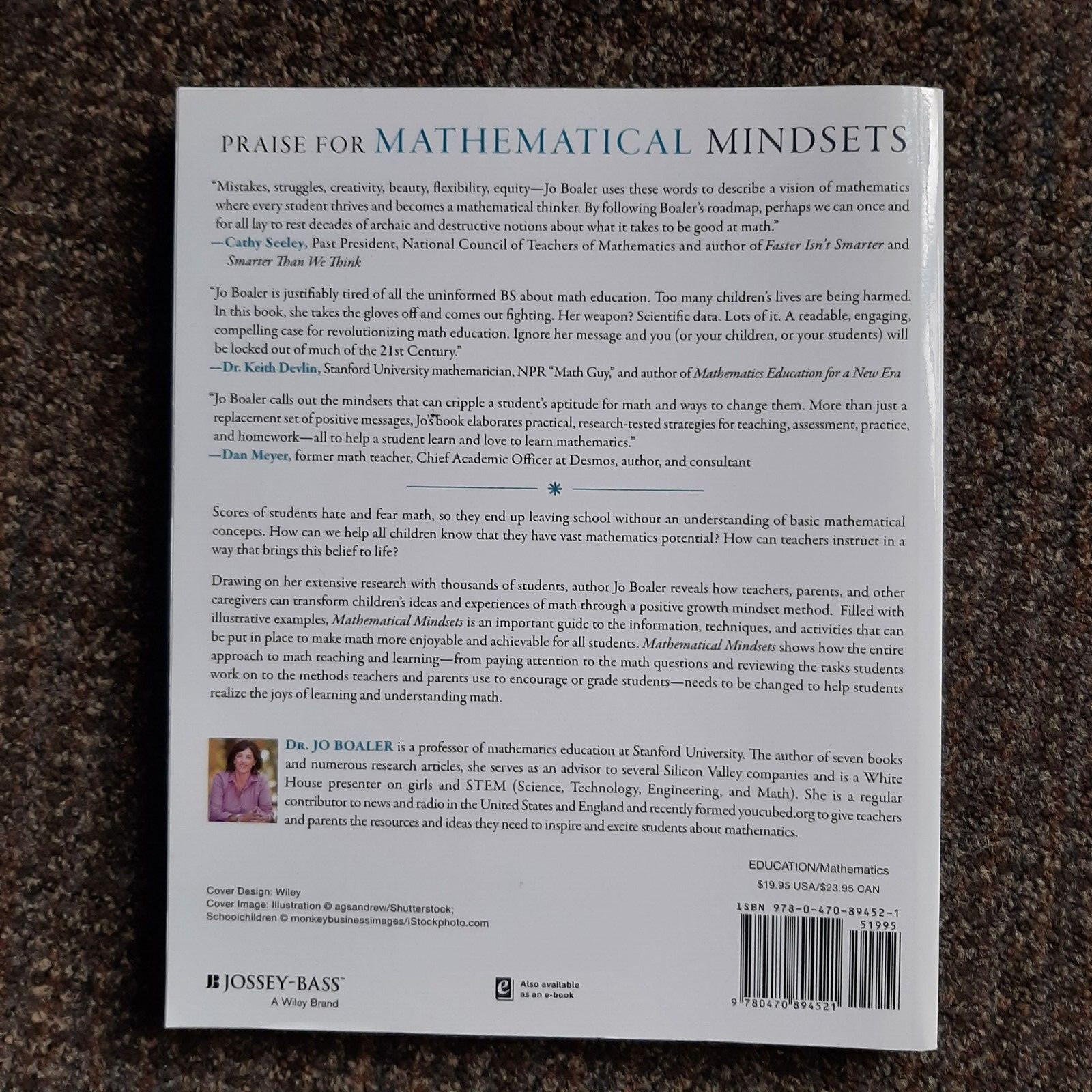 Mathematical Mindsets : Unleashing Students’ Potential by Jo Boaler–PB