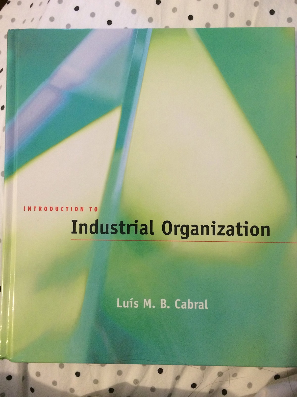 Introduction to Industrial Organization (Mit Press)