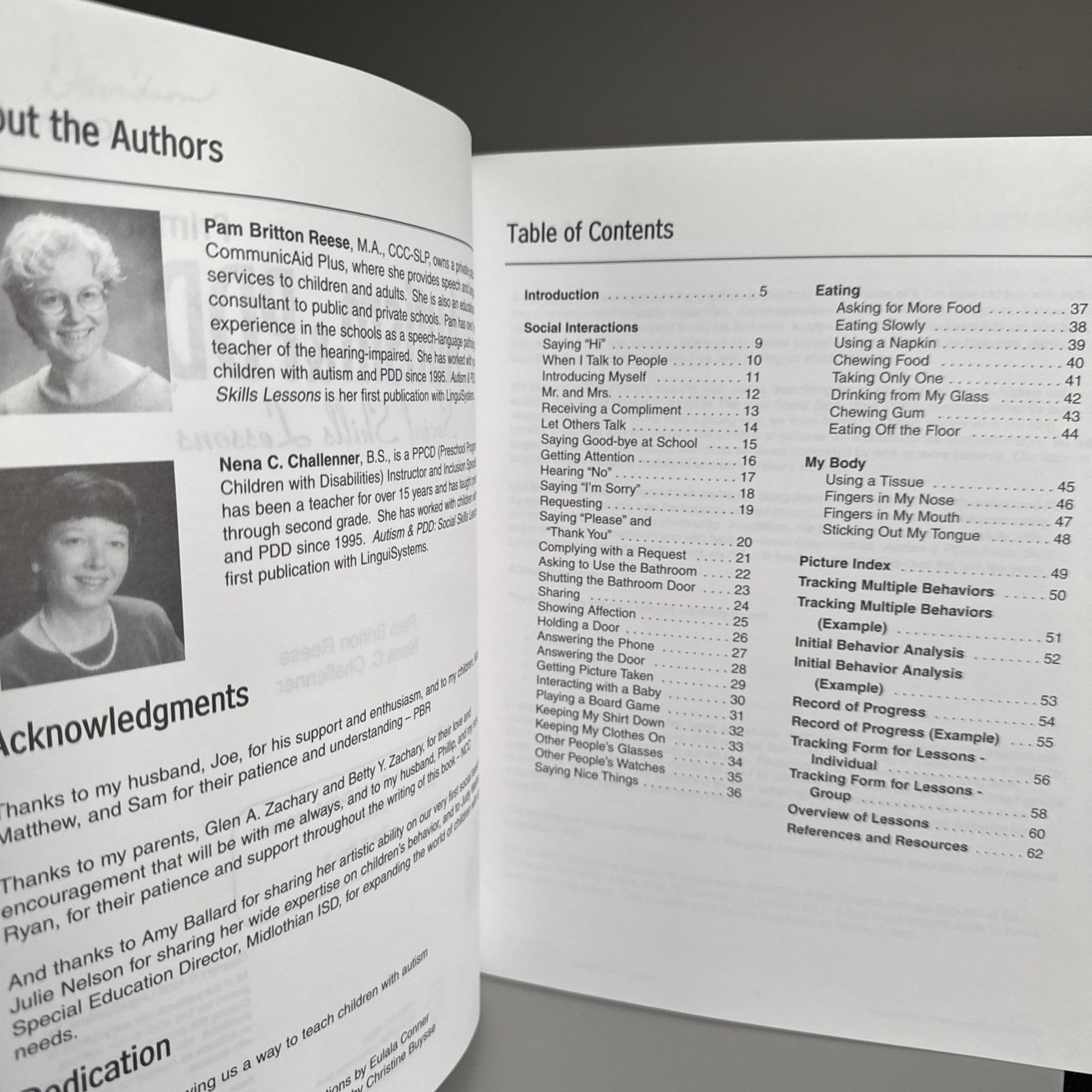 AUTISM & PDD SOCIAL SKILLS LESSONS Getting Along Ages 3-8 Lingui Systems Book