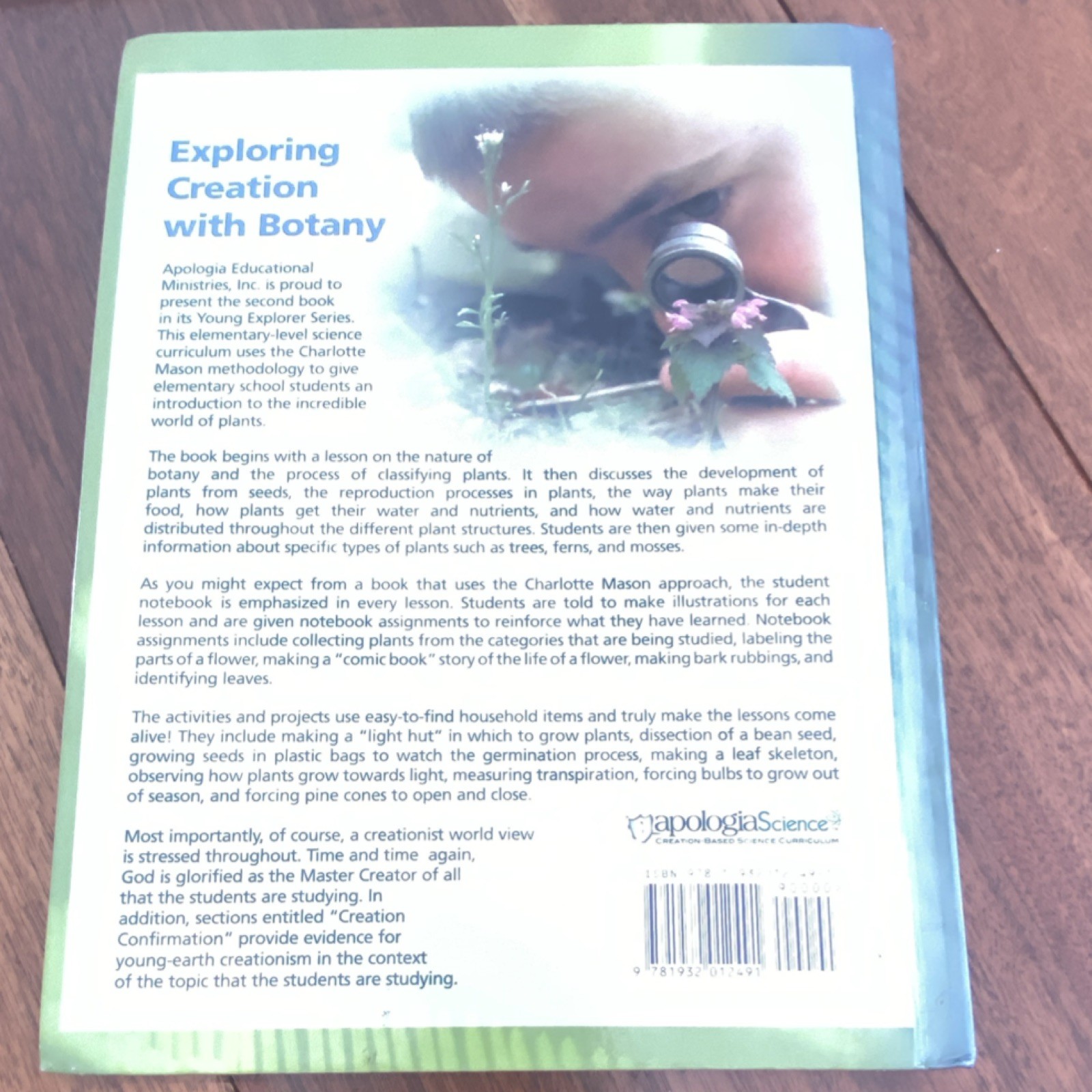 Apologia Botany Hardcover Illustrated Textbook Fulbright Young Explorer Series