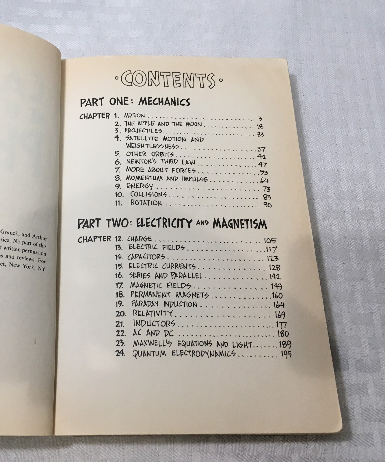 THE CARTOON GUIDE TO PHYSICS / GONICK & HUFFMAN / PB / ILLUSTRATED