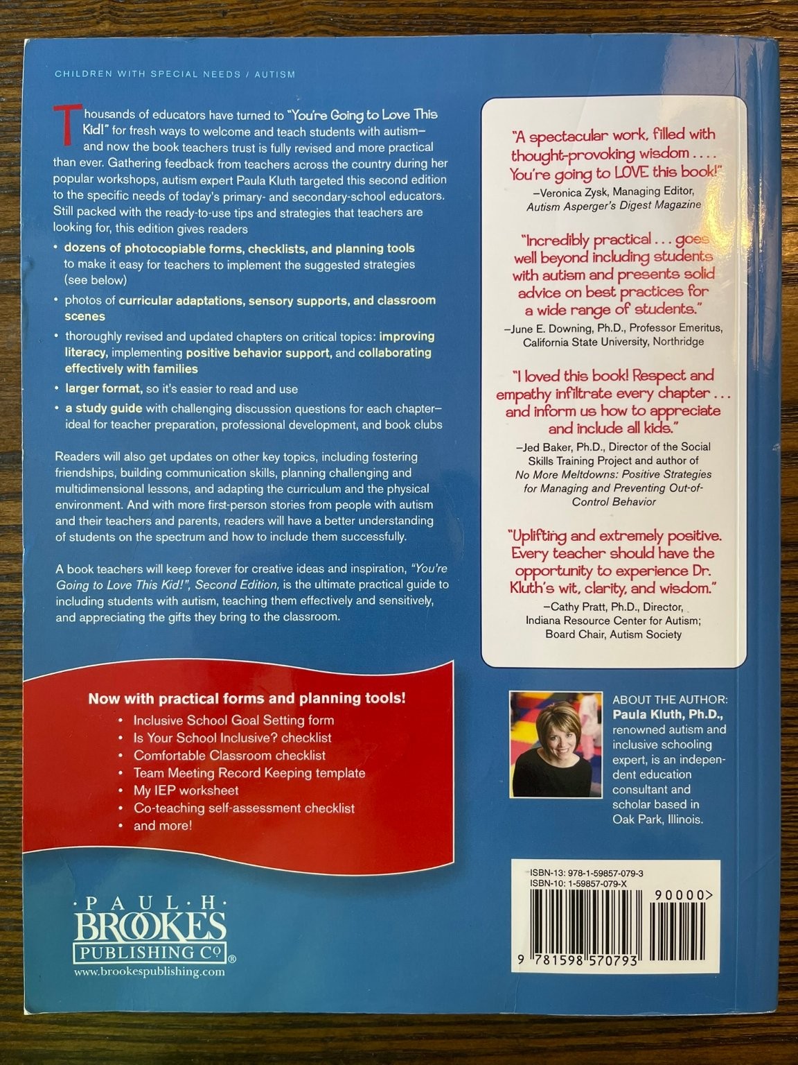 You’re Going to Love This Kid! 2010 Second Edition Autism Education Paperback:VG