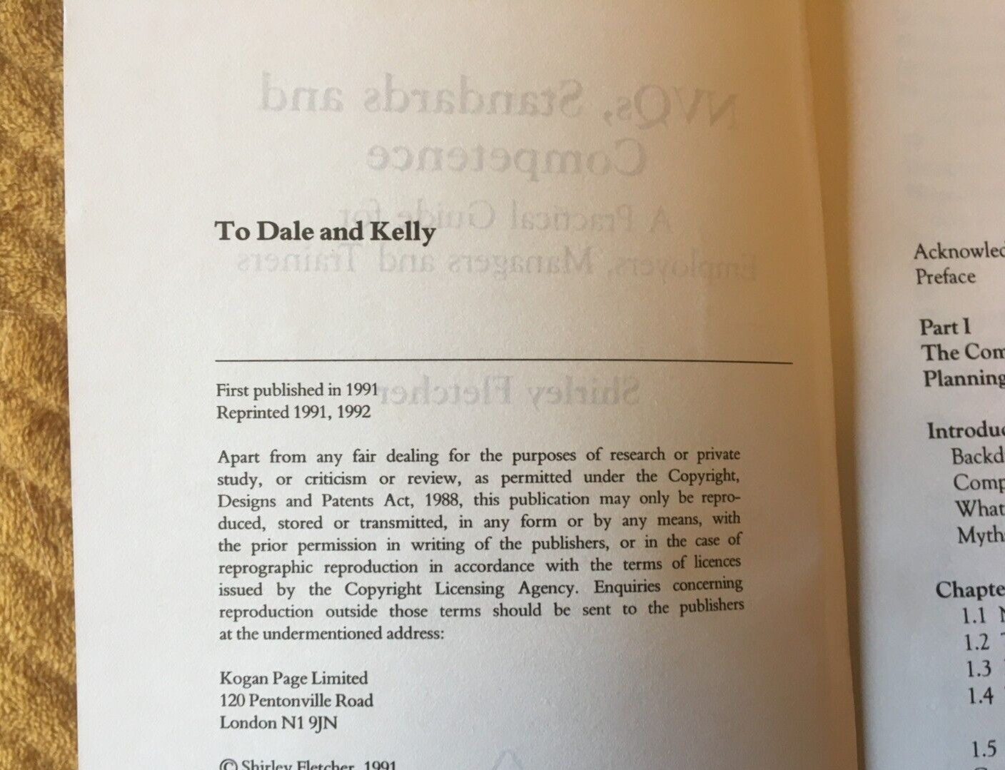 NVQ’s STANDARDS AND COMPETENCE SHIRLEY FLETCHER – KOGAN PAGE 1991