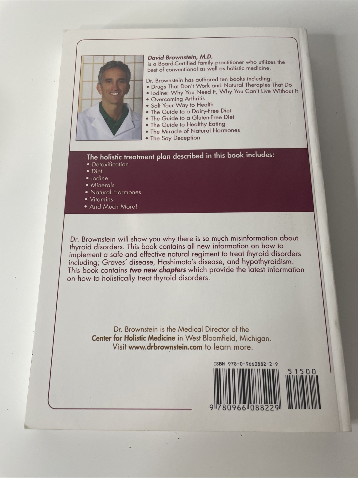 Overcoming Thyroid Disorders by David Brownstein (2002, Perfect)