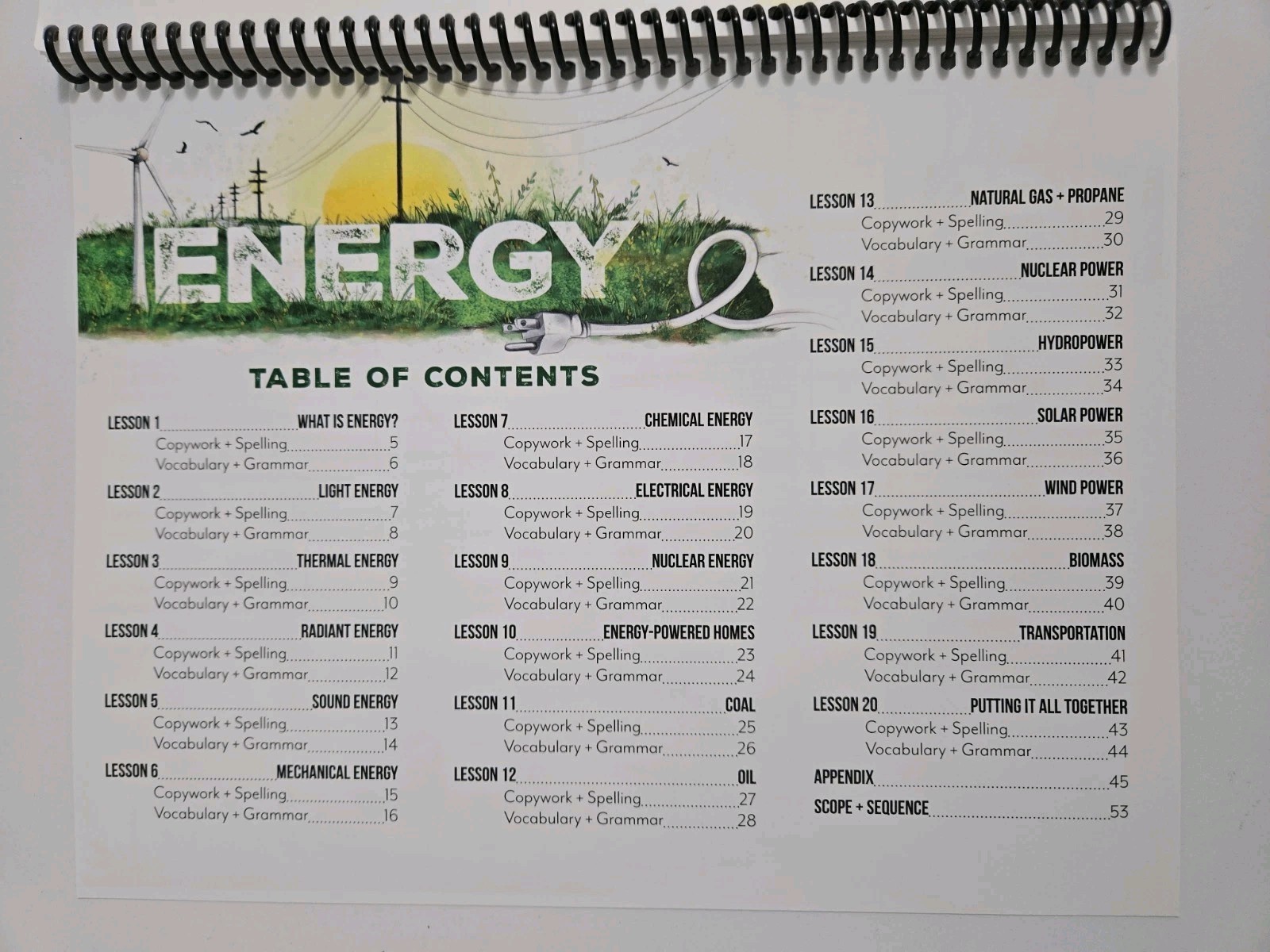 Gather Round Homeschool – Energy – Middle School SeatWork Journal Manuscript NEW