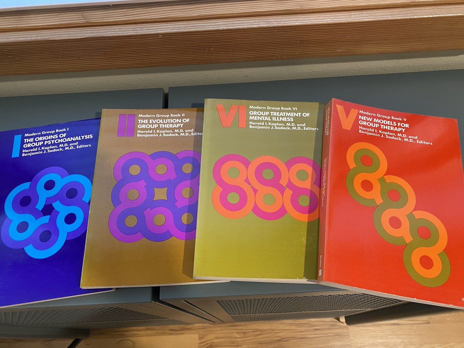 Lot of 4 Modern Group Books- Group Therapy 1st editions Harold I. Kaplan, M.D. +