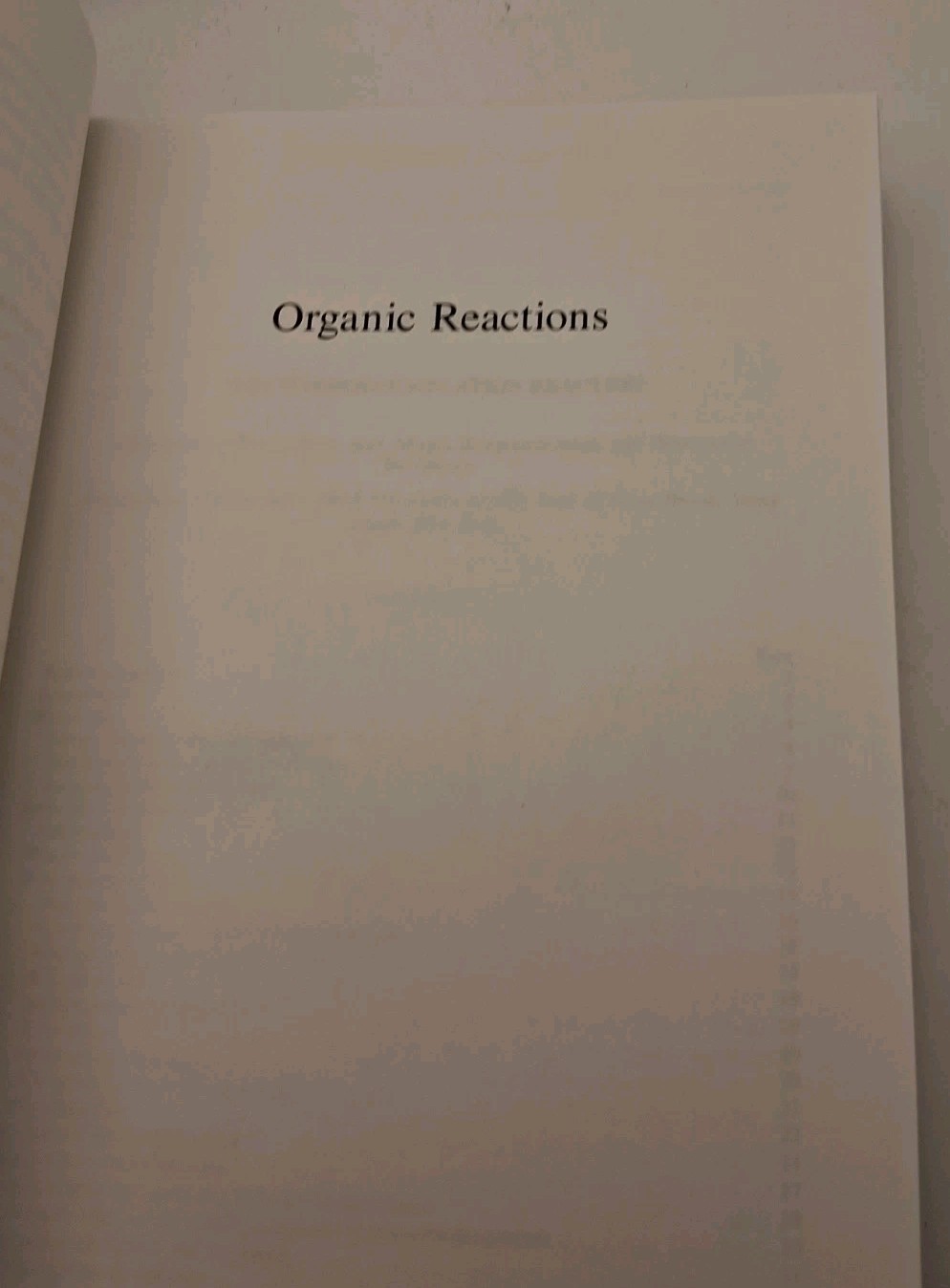 Organic Reactions, Volume 56 Hardcover Larry E. Overman