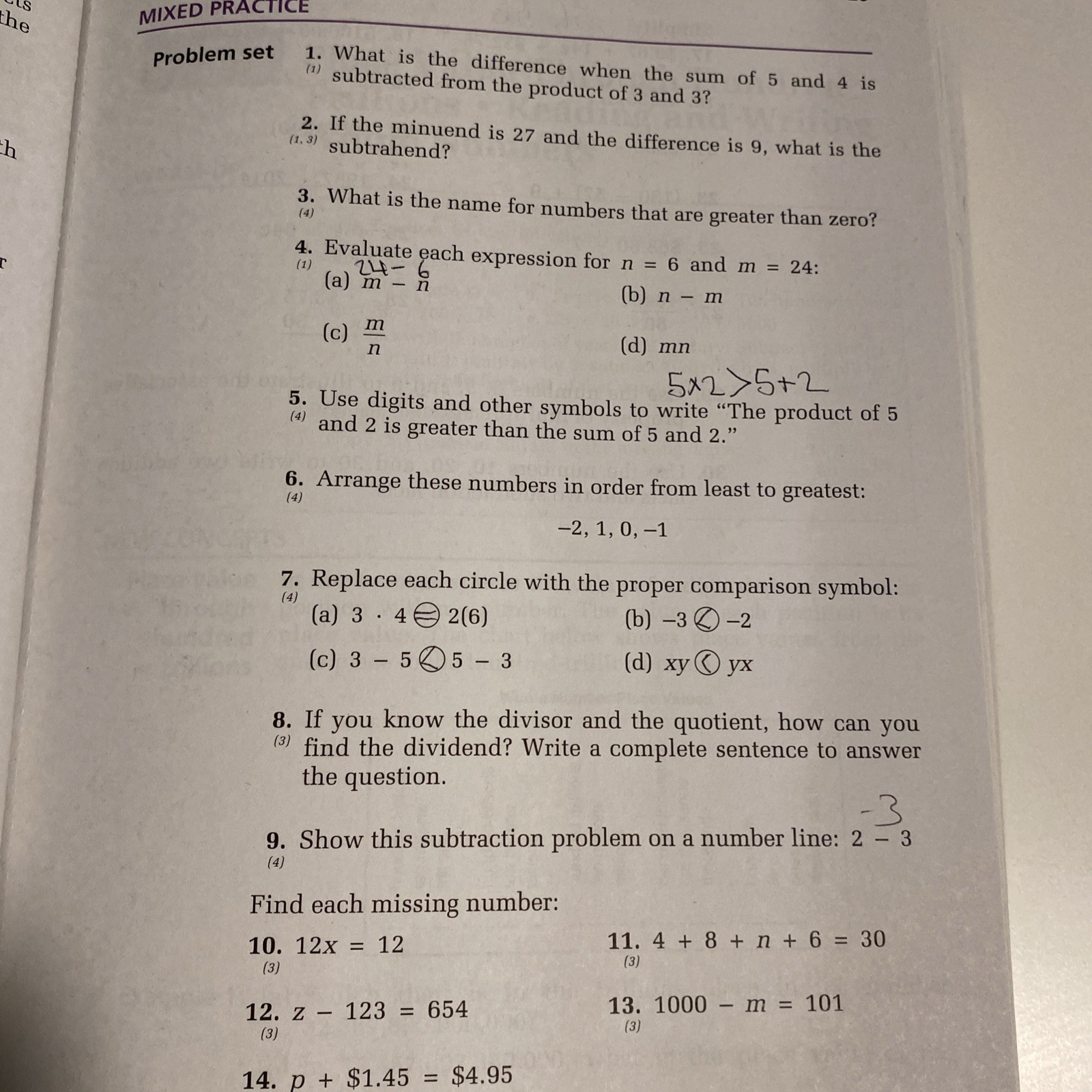 Saxon Math 8/7: Homeschool Student Text, 100 Pages Writing & 30 Printing Error.