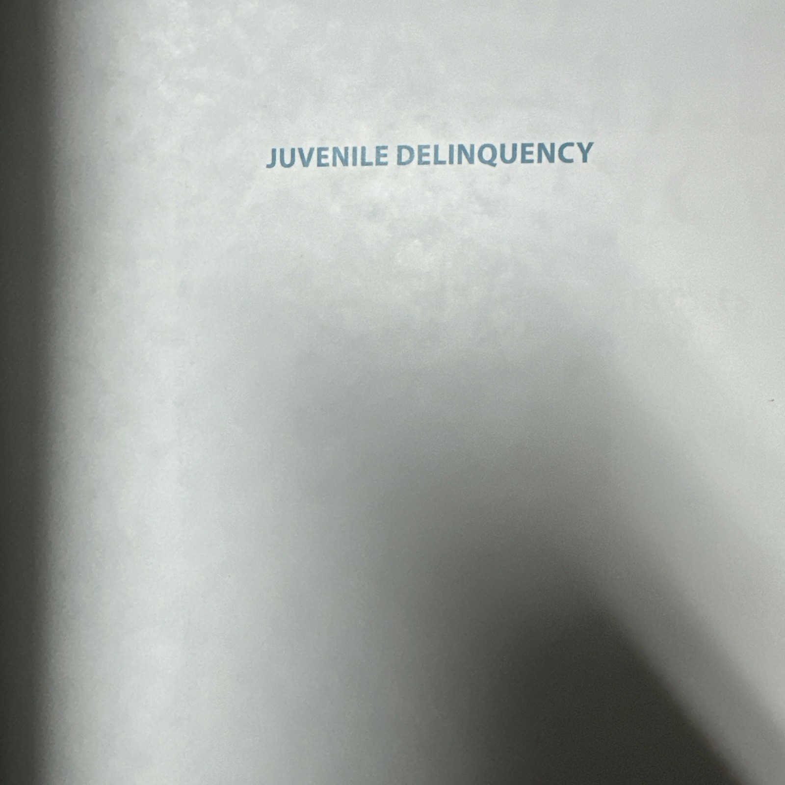 Juvenile Delinquency: Mainstream and Crosscurrents