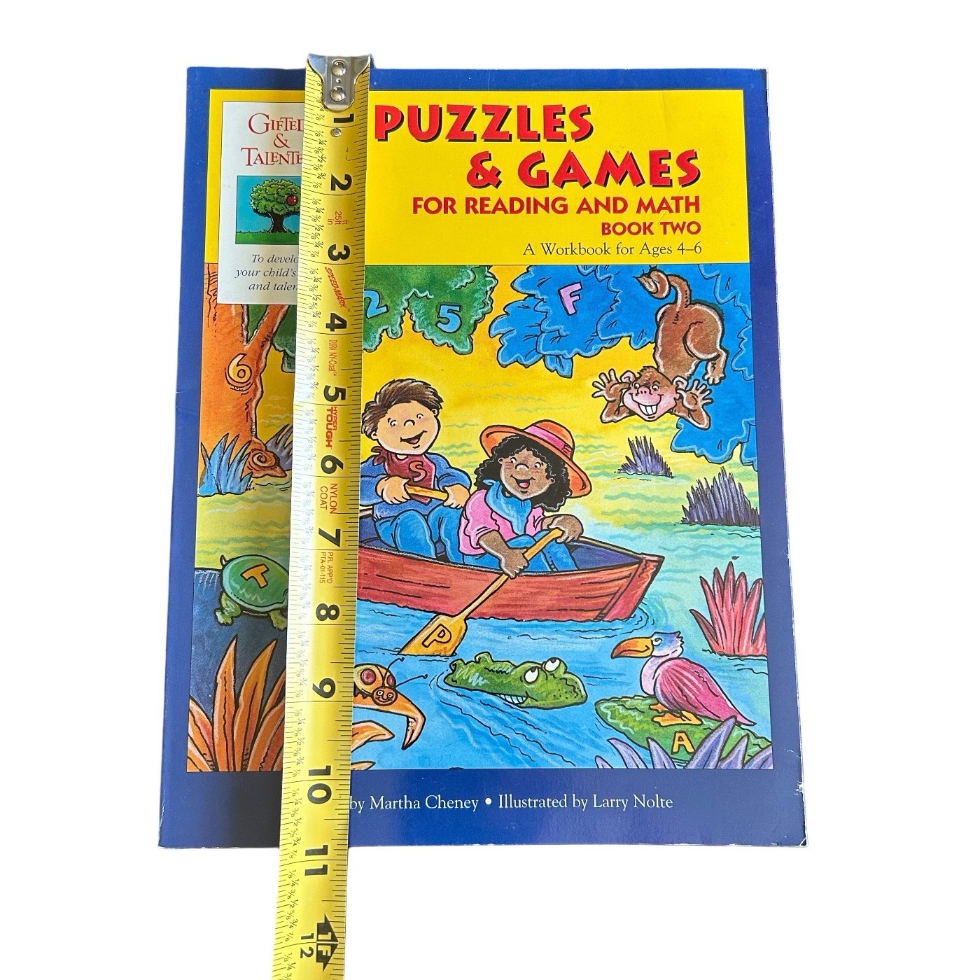 Puzzles & Games Teach Reading Math Ages 4-6 Teacher Workbook Resource Talented