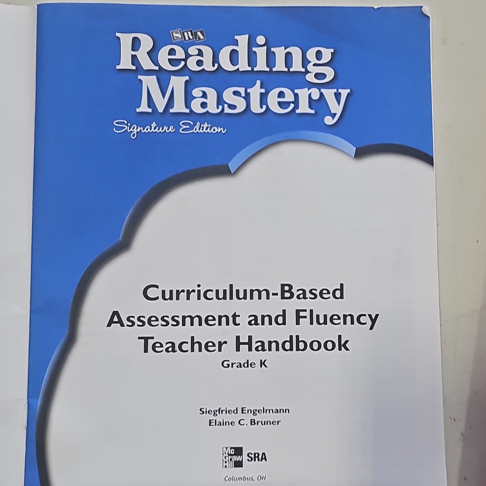 SRA/McGraw-Hill Reading Mastery Signature Ed Assessment & Fluency TH Grade K