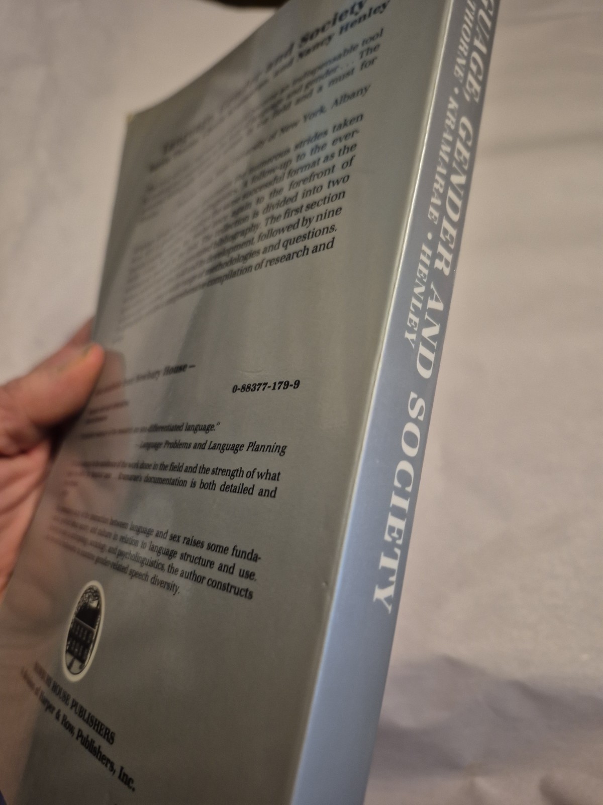 Language Gender and Society TPB Thorne Krammare Henley Feminism Theory