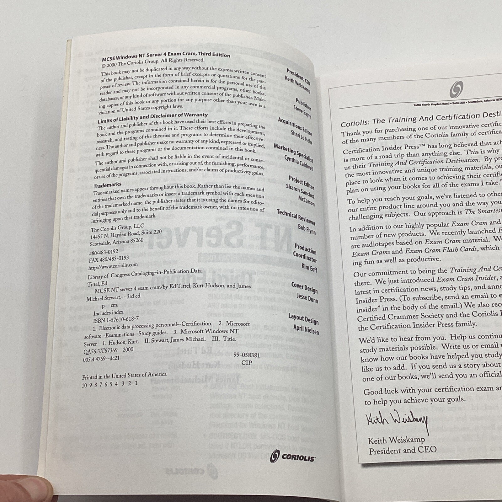 MCSE NT Server 4 Exam Cram By Ed Tittel, Kurt Hudson, James M. Stewart 3rd Ed.