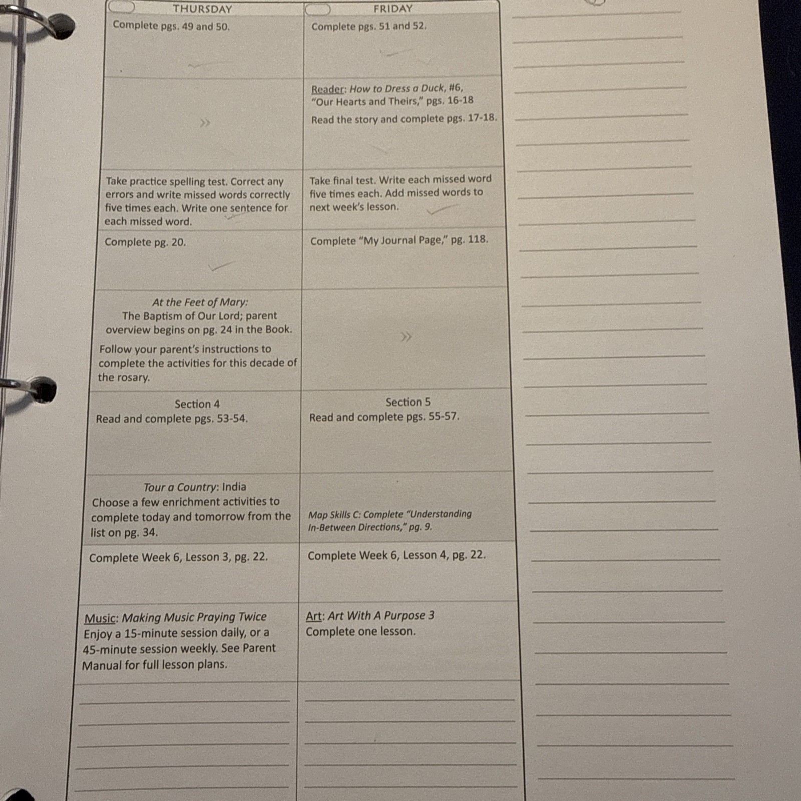 Catholic Heritage Curricula Third Grade Lesson Plans