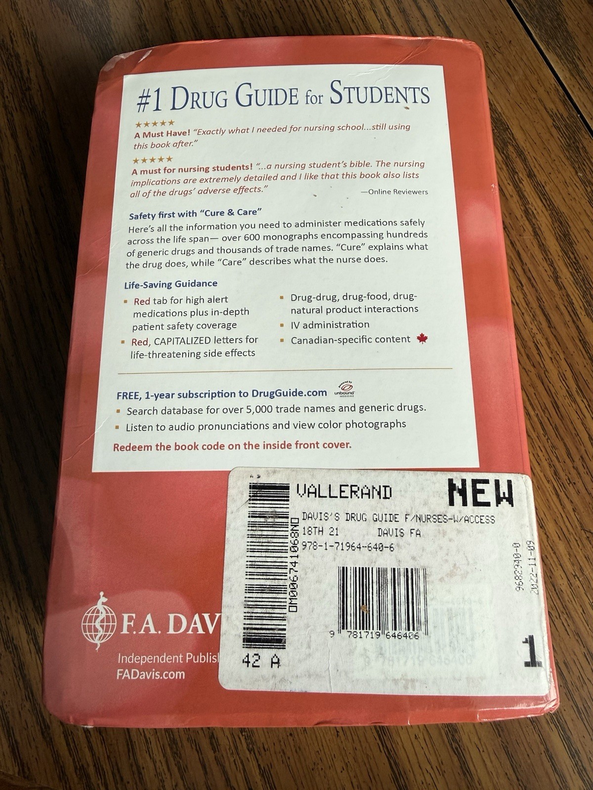 Davis’s Drug Guide for Nurses by April Hazard Vallerand and Cynthia A. Sanoski
