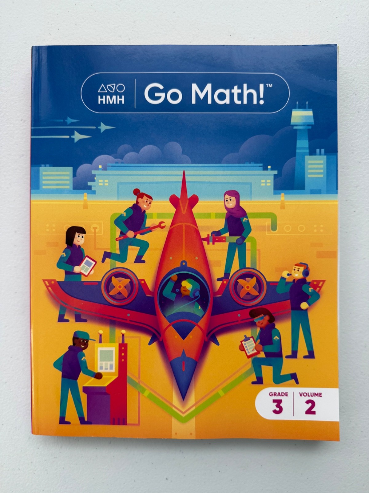 NEW – 3rd Grade 3 – Go Math! Book – 2023 Student Edition Set – Volume 1 & 2 Set