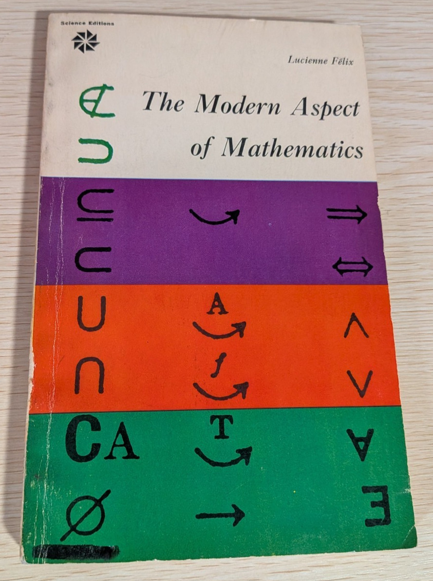 Modern Aspect of Mathematics: Lucienne Felix 1961 Science Editions Paperback