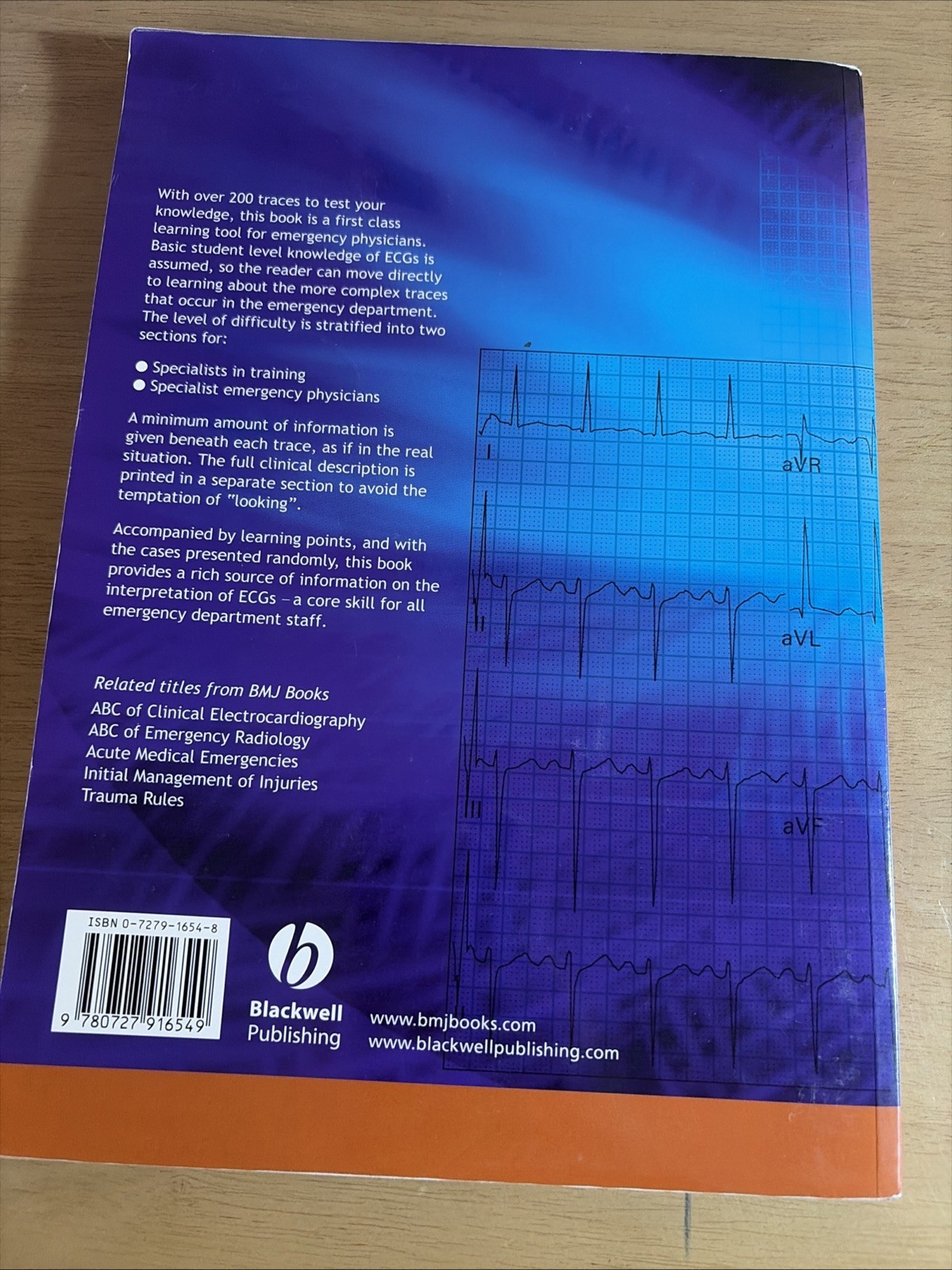 ECGs for the Emergency Physician 1 Mattu Brady BMJ Blackwell 2003 PB ~ UNUSED