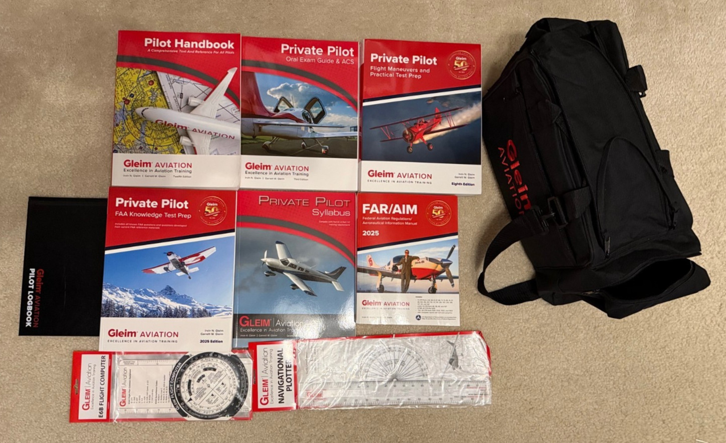 Gleim 2025 Private Pilot Kit – Lightly Used – No online key