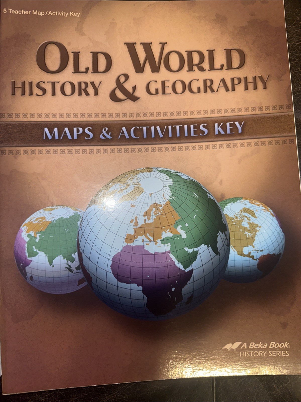 Old World History & Geography Abeka A Beka 5 4th Edition Book Answer Keys -lot 6