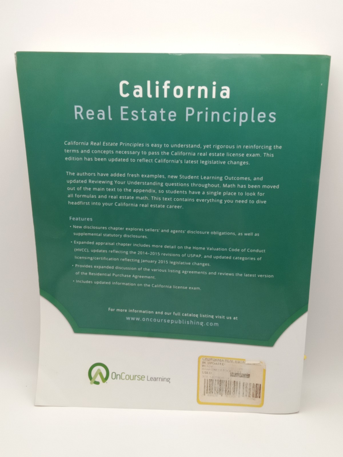 California Real Estate Principles, 10.1 Edition Brady Estes McKenzie SHIPS FREE
