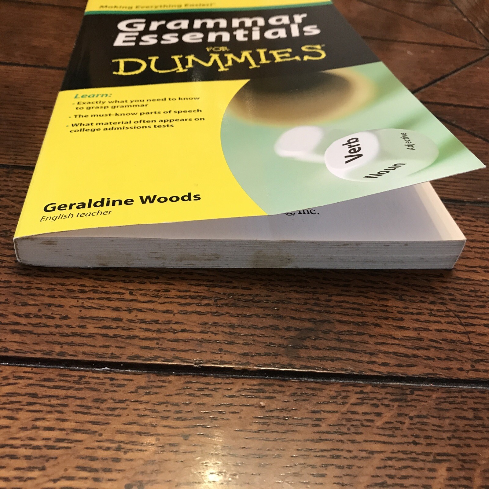 Grammar Essentials for Dummies by Geraldine Woods 2010 Paperback