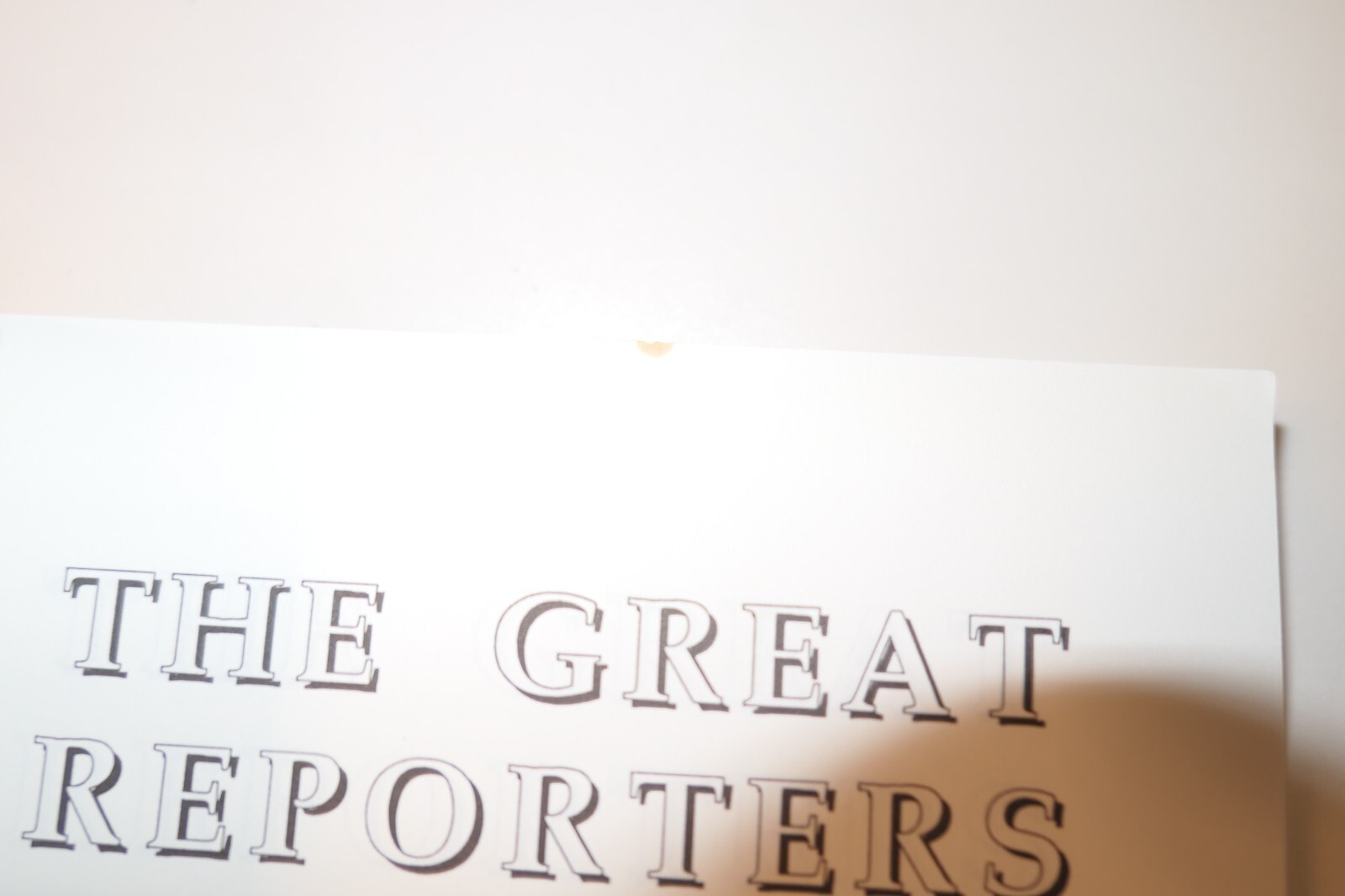 The Great Reporters: An Anthology of News Writing at Its Best Paperback