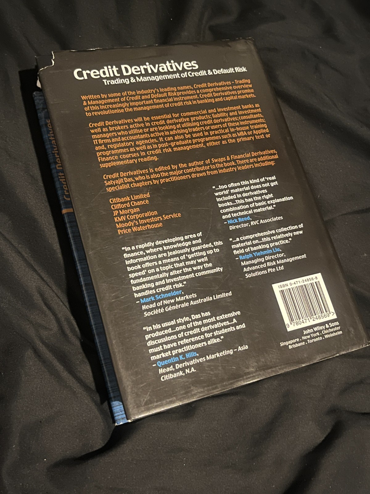 Credit Derivatives ed. Satyajit Das, John Wiley & Sons hardcover 1998