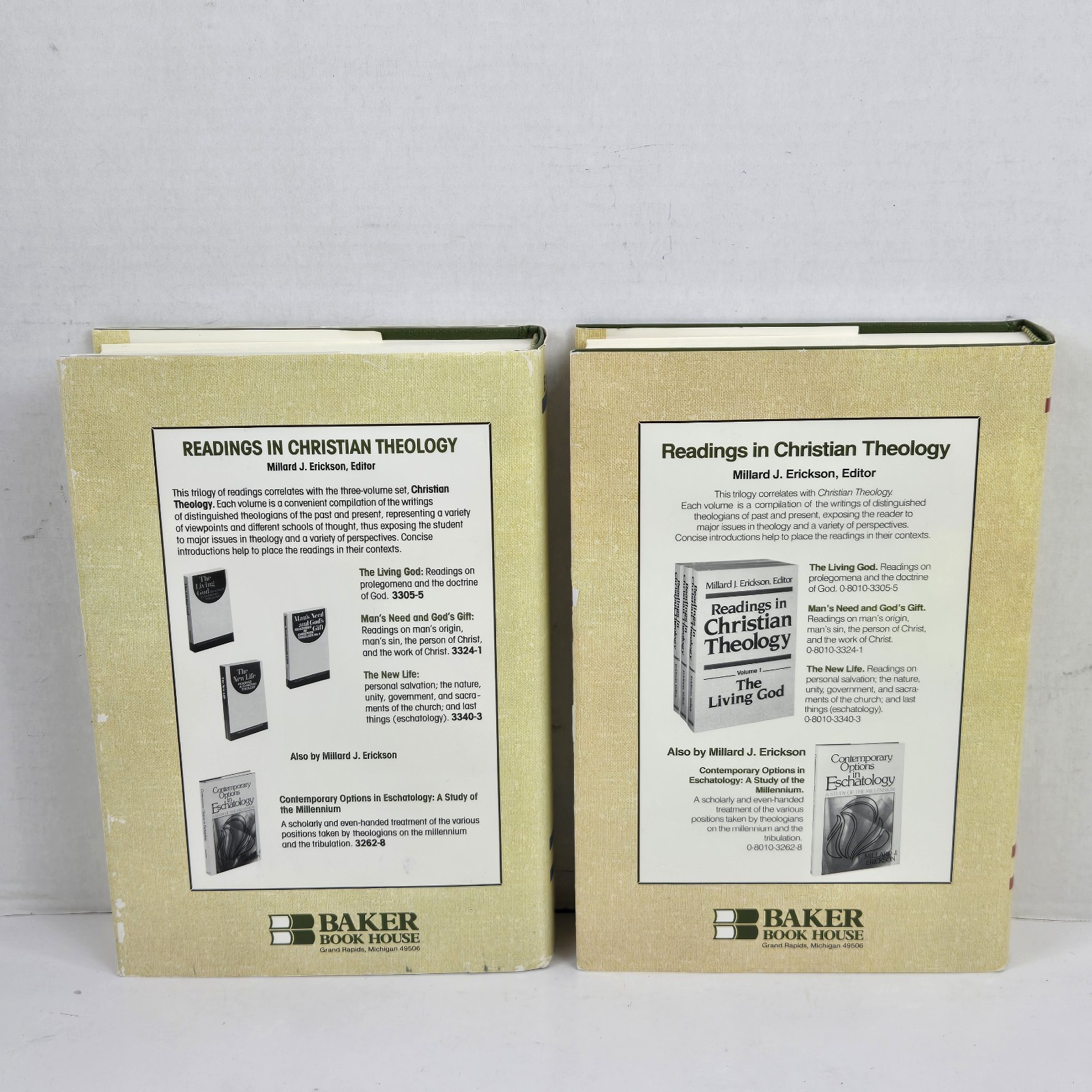 Christian Theology Vol 1 & 2 Erickson 1983 First Edition & Print HC Baker Books