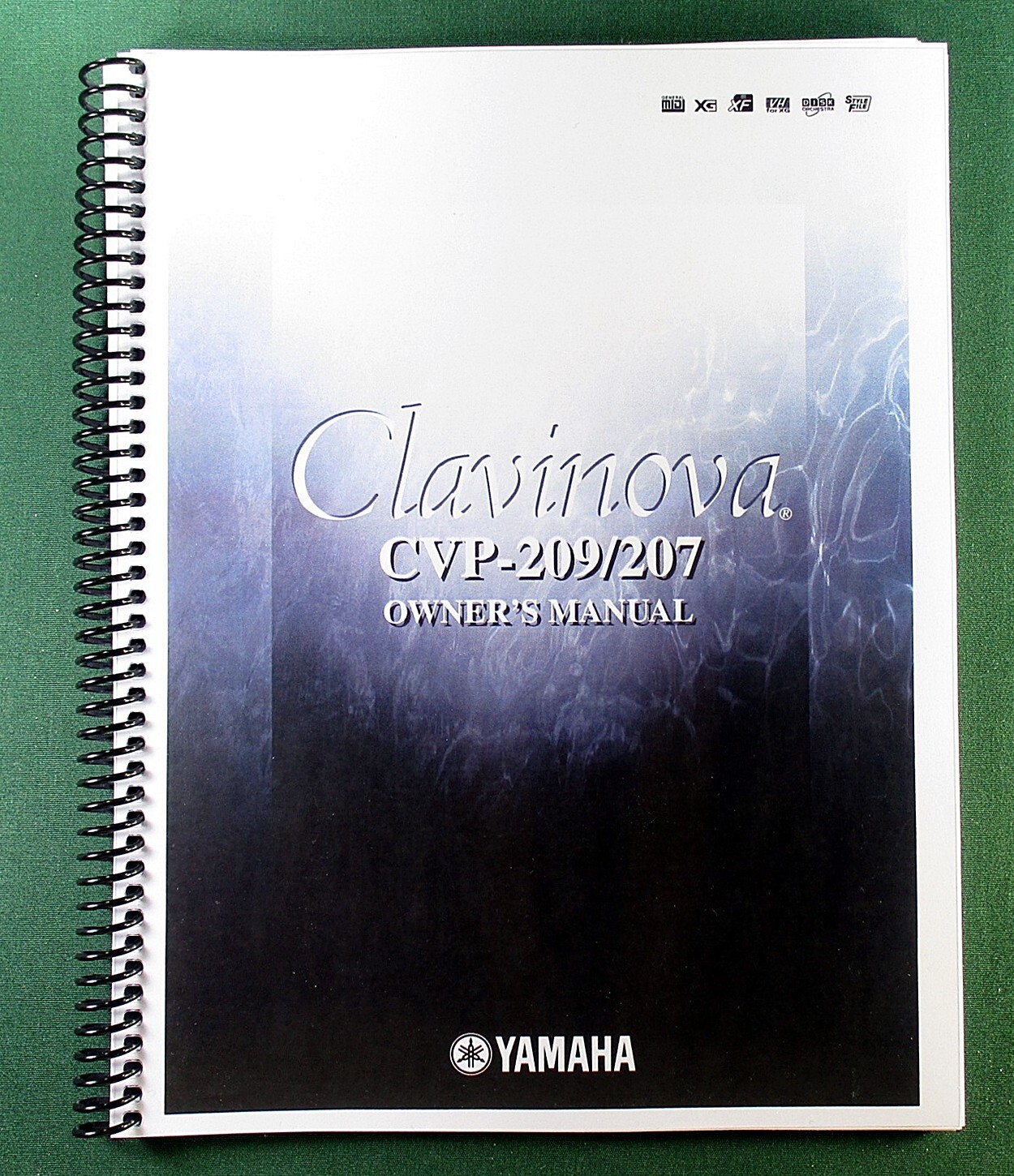 Yamaha CVP-209 CVP-207 Instruction Manual: 176 Pages & Protective Covers!