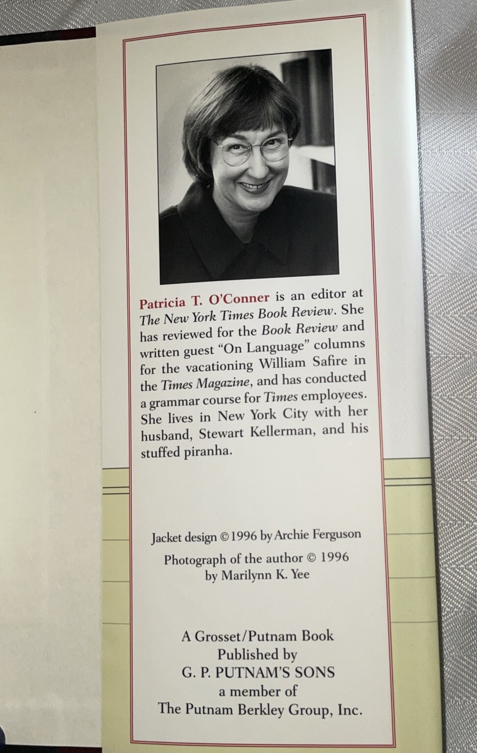 Woe Is I The Grammarphobe’s Grammar Guide by Patricia O’Conner HCDJ 1996
