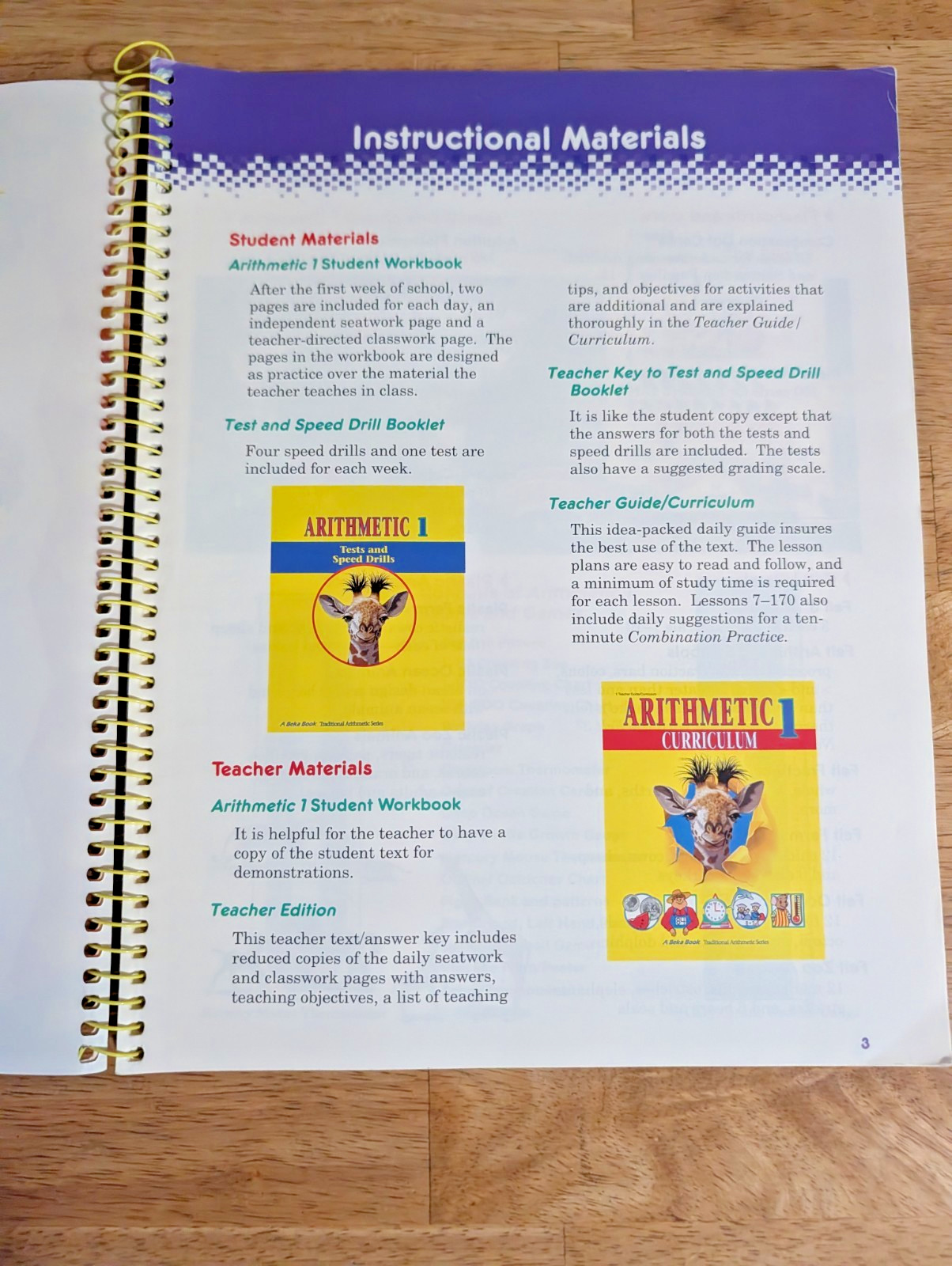 A Beka Arithmetic 1 Teacher Edition 1994 Abeka First Grade Math Book Guide Abeka