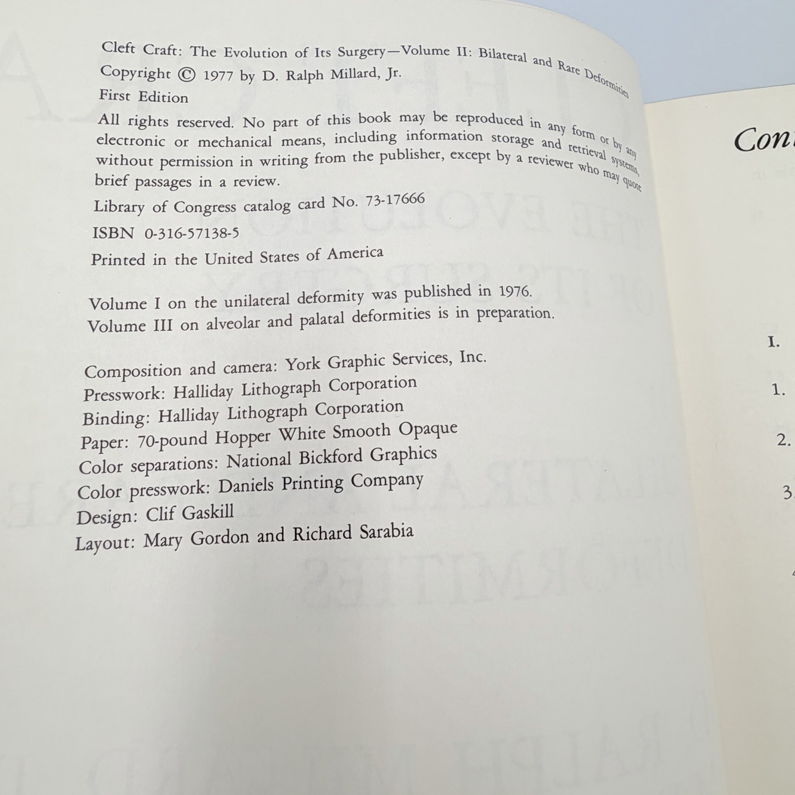 Cleft Craft Vol 2 Evolution Of Its Surgery The Unilateral Deformity Millard 1977