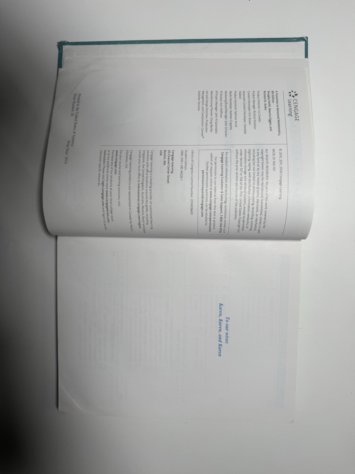 Transition to Advanced Mathematics by Richard St. Andre, Douglas Smith and…