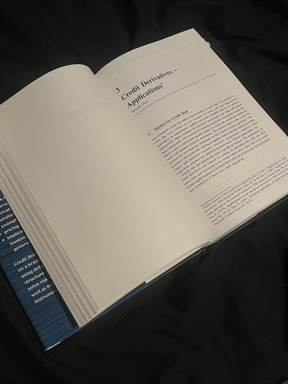 Credit Derivatives ed. Satyajit Das, John Wiley & Sons hardcover 1998