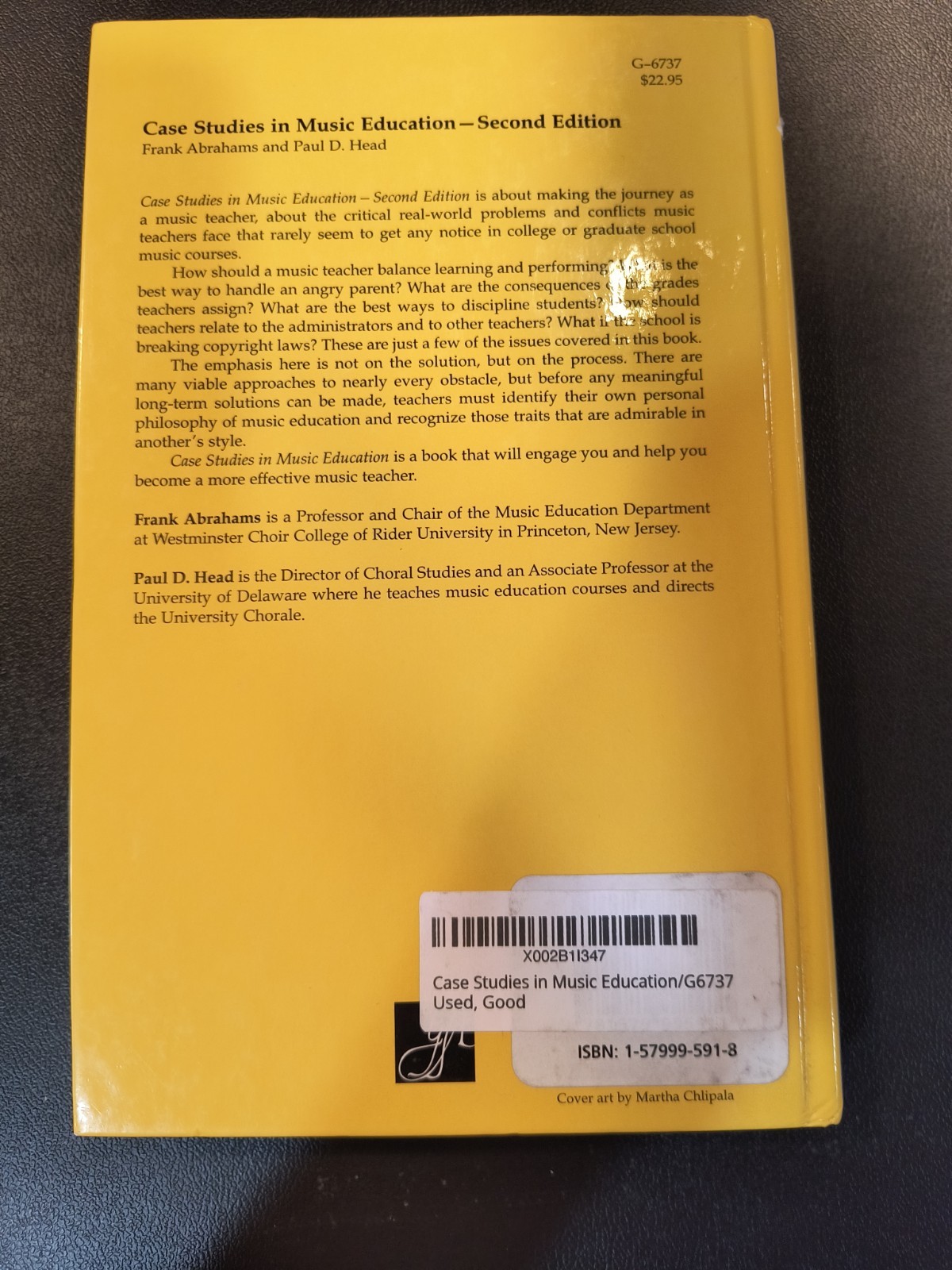 Case Studies in Music Education 2nd Ed Hardcover Abrahams & Head 2005