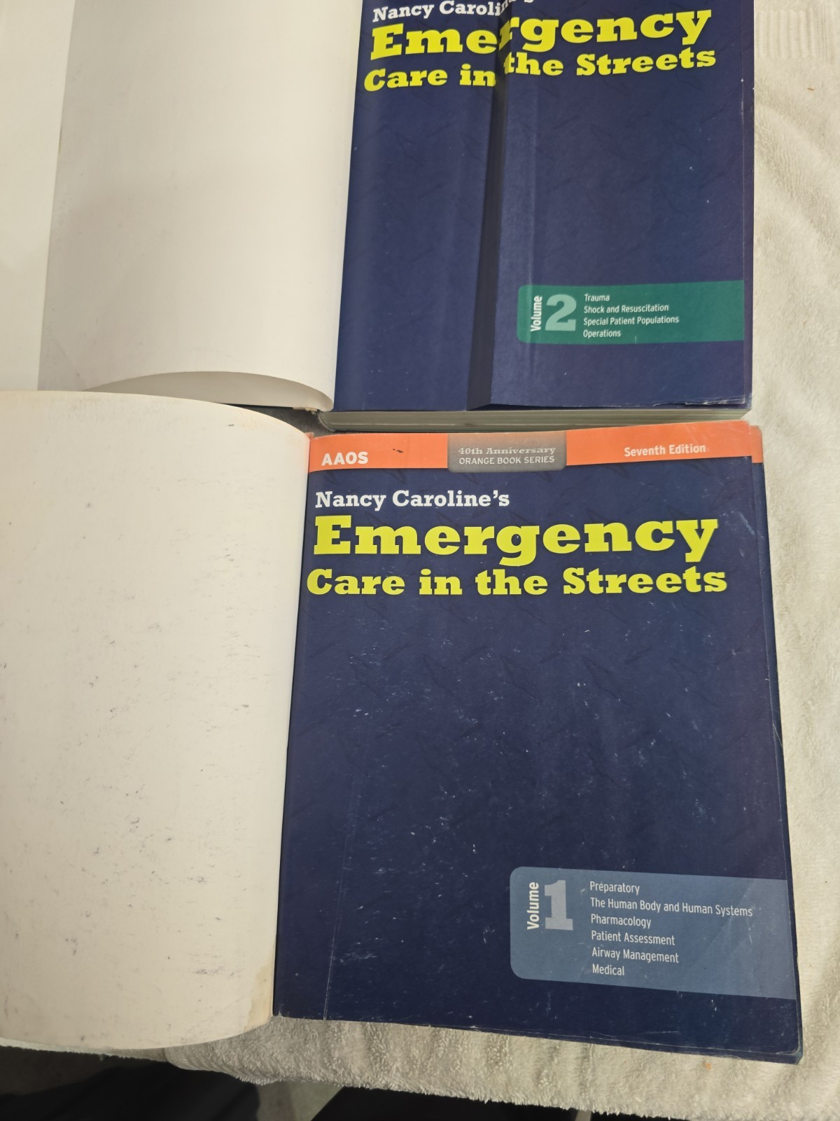 Nancy Caroline’s :Emergency Care In The Streets by AAOS 7th Edition vol 1& 2 HC