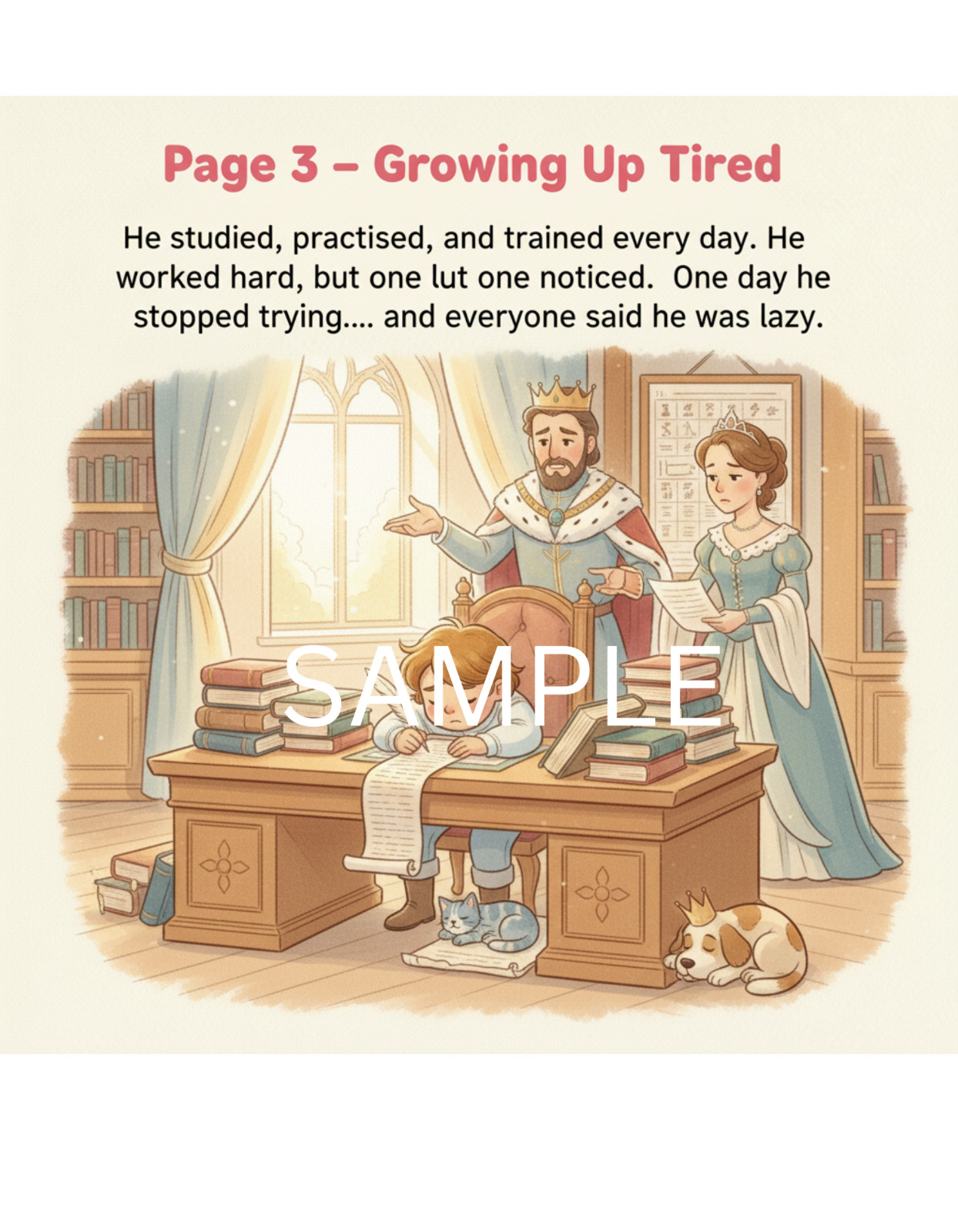 The Lazy Prince | Kids Storybook Book | Printable Digital Download