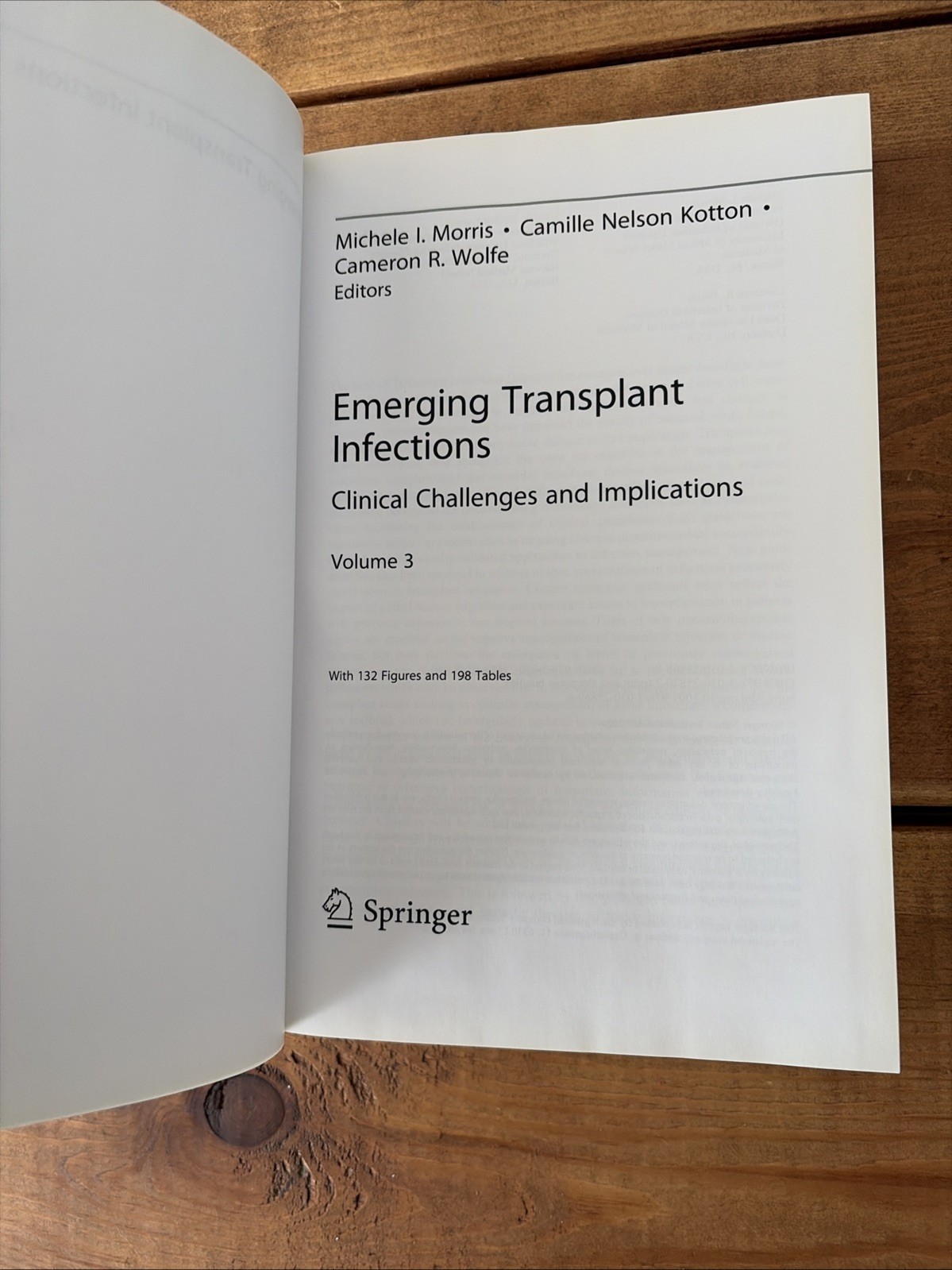 Emerging Transplant Infections Volumes 1-3 Springer Nature