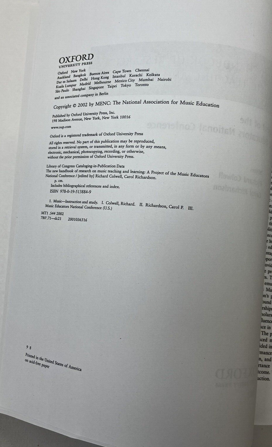 The New Handbook of Research on Music Teaching and Learning