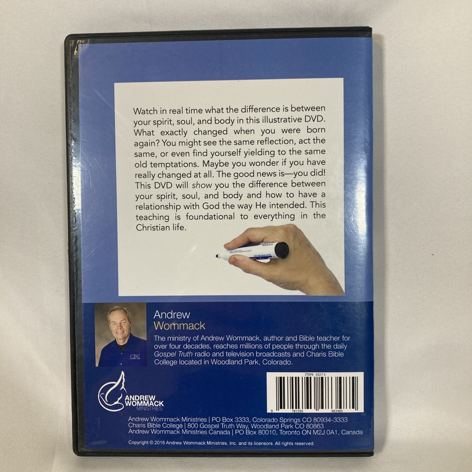 Spirit, Soul and Body Illustrated Andrew Wommack DVD Christian Life 2016