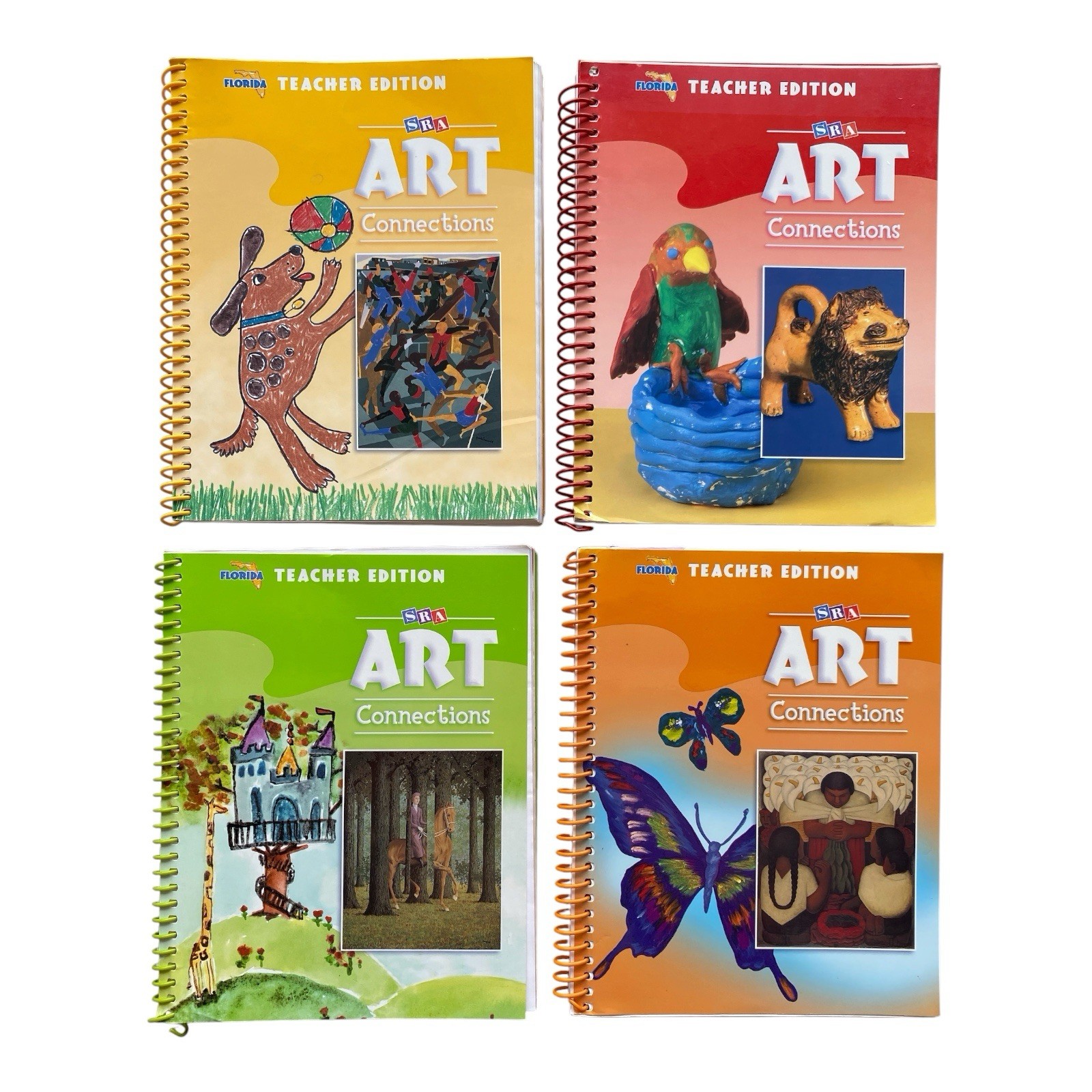 SRA Art Connections Teacher Edition Set Levels 1 2 3 & 5 Florida McGraw-Hill