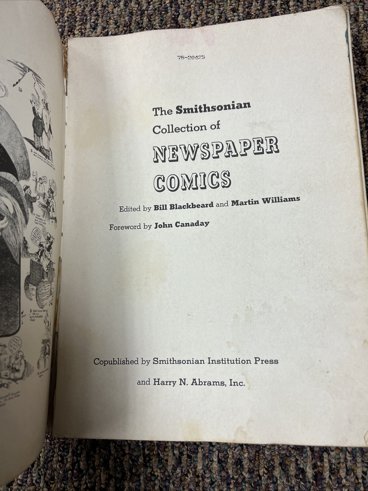 The Smithsonian Collection of NEWSPAPER COMICS 1977 Oversize Book