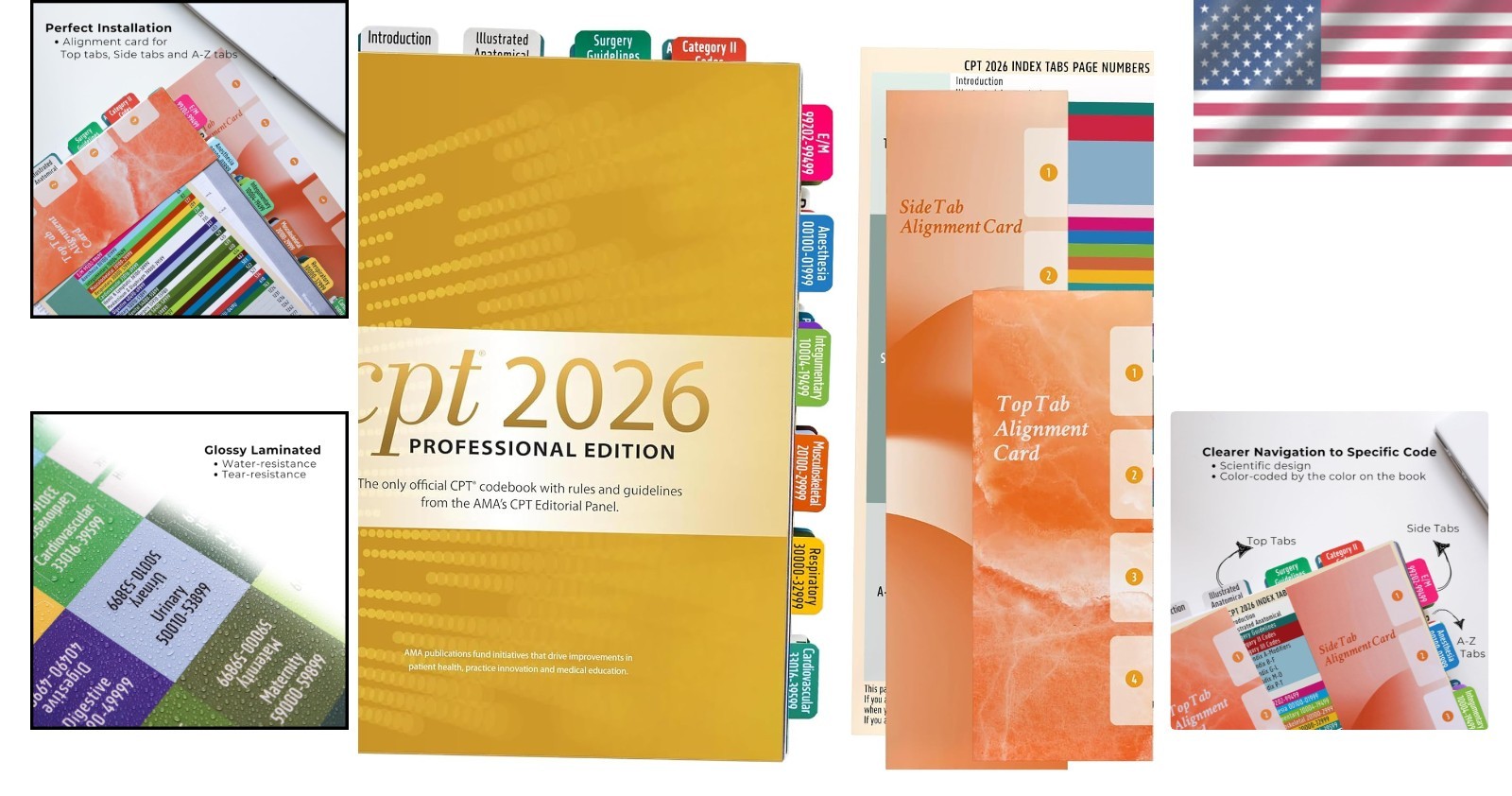 CPT 2026 Code Book Index Tabs – for AMA Version CPT 2026 Professional Edition…