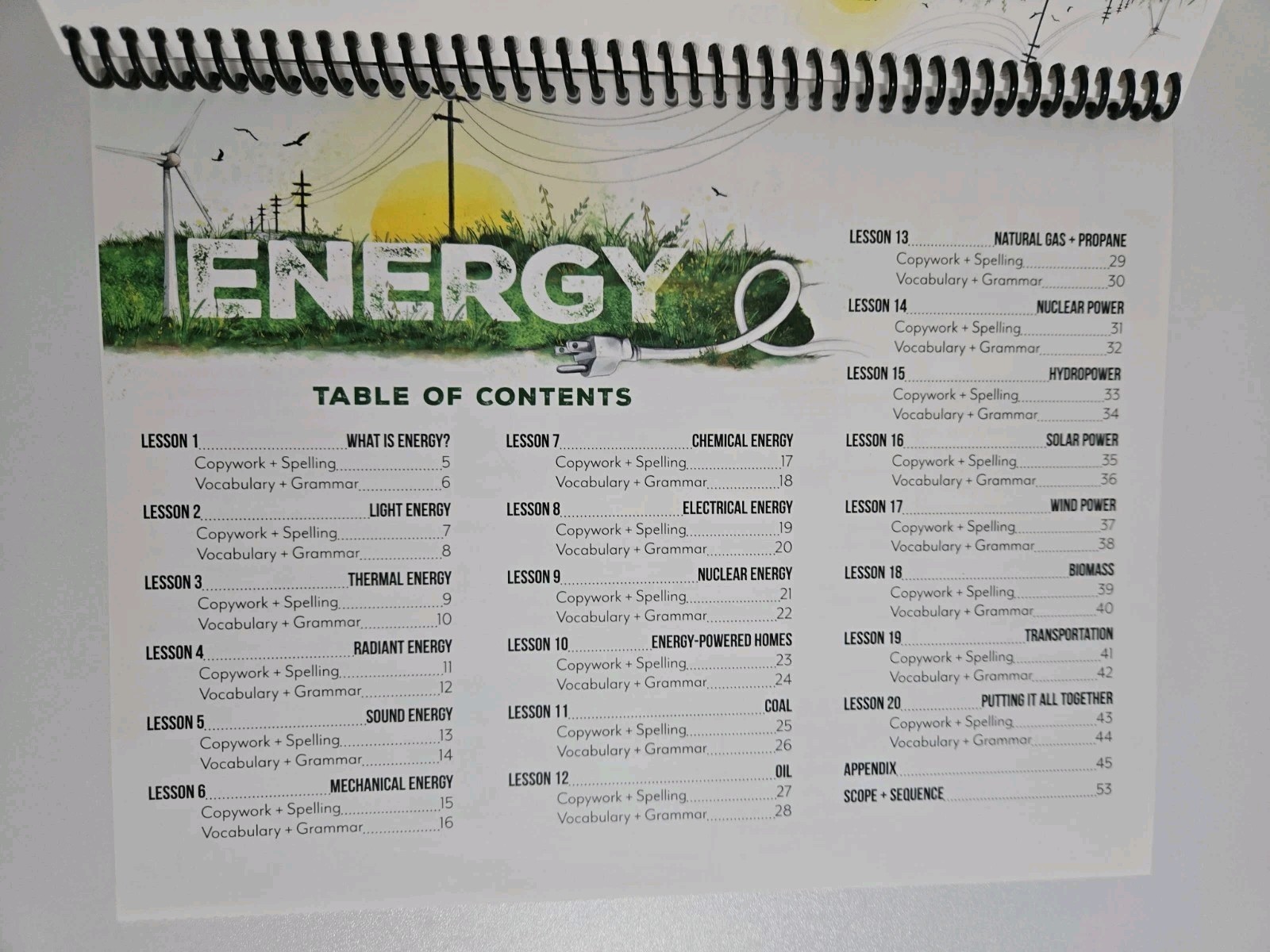 Gather Round Homeschool – Energy – Early Elementary SeatWork Journal